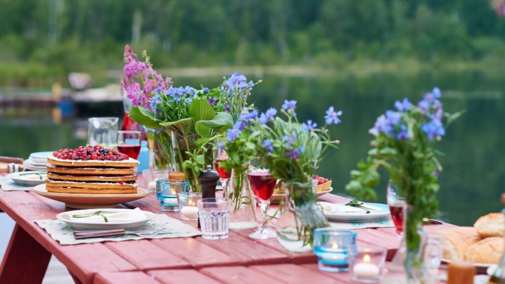  Outdoor picnic party