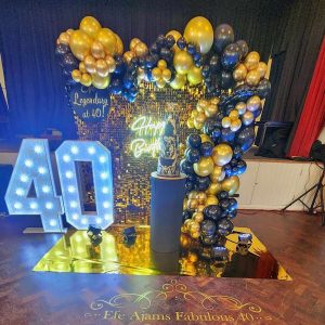 40th Birthday Black & Gold Theme