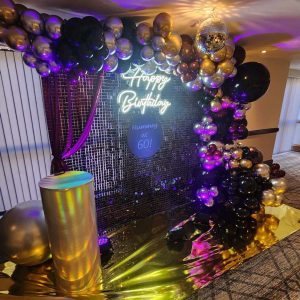 60th Birthday Black & Gold Theme